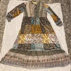 Chic Soul Patchwork Maxi Dress